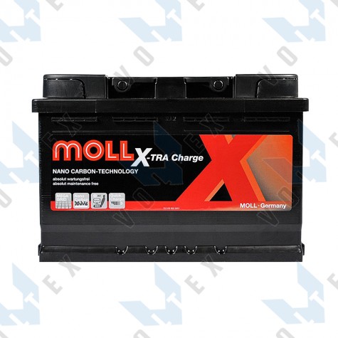 Аккумулятор Moll X-Tra Charge 75Ah R+ 720A
